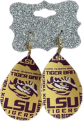 Large LSU Earrings