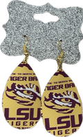 Medium LSU Earrings